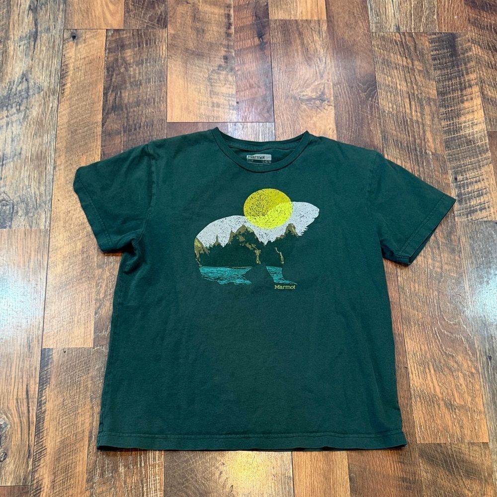 Marmot Kids Forest Green Mountain Tee 12 (3348)
